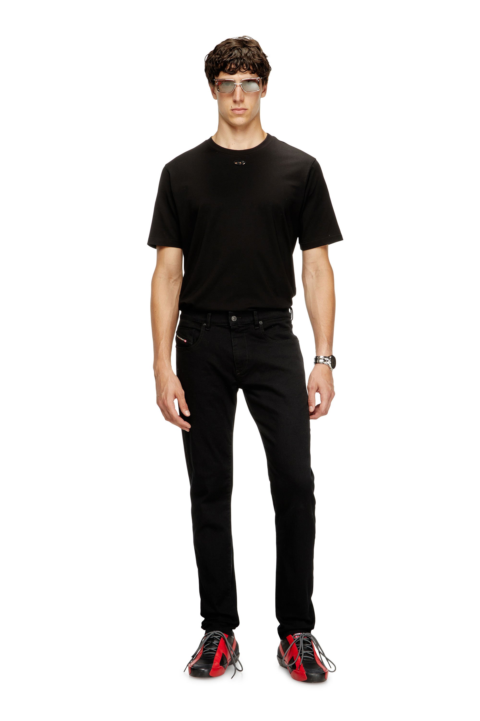 Diesel - Man's Slim Jeans 2019 D-Strukt 069YP, Black/Dark grey - 2
