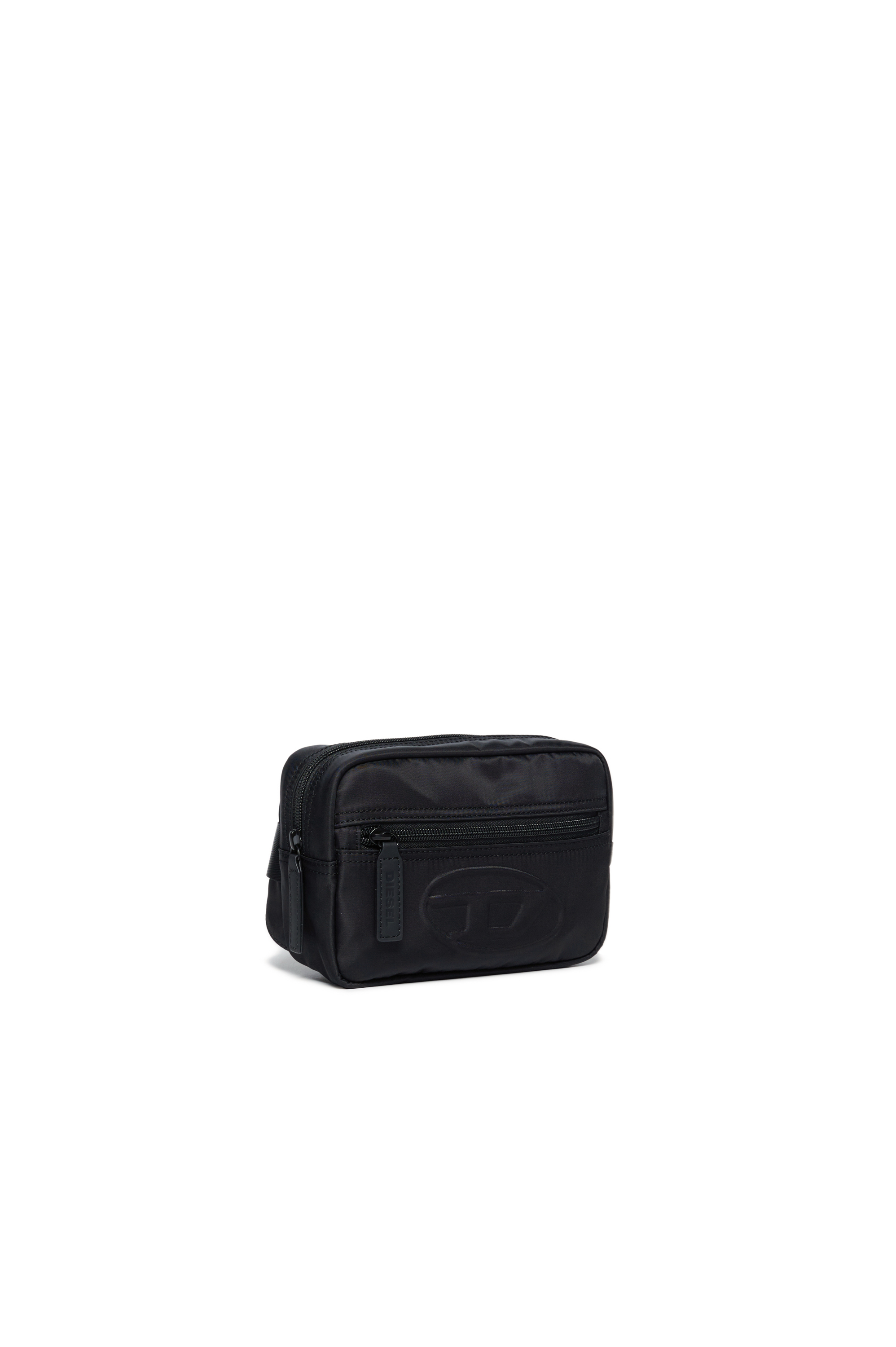 Diesel - WDEMBOSSED, Sac banane en nylon avec logo embossé Mixte in Noir - 2